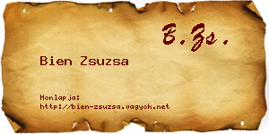 Bien Zsuzsa névjegykártya